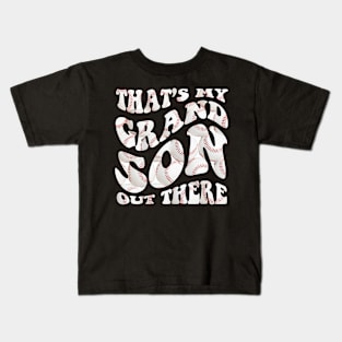 Women's Baseball Grandma That's My Grandsons Out There Kids T-Shirt